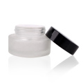 30ml 1oz Matte white eye cream glass jar face cream glass container with plastic cap